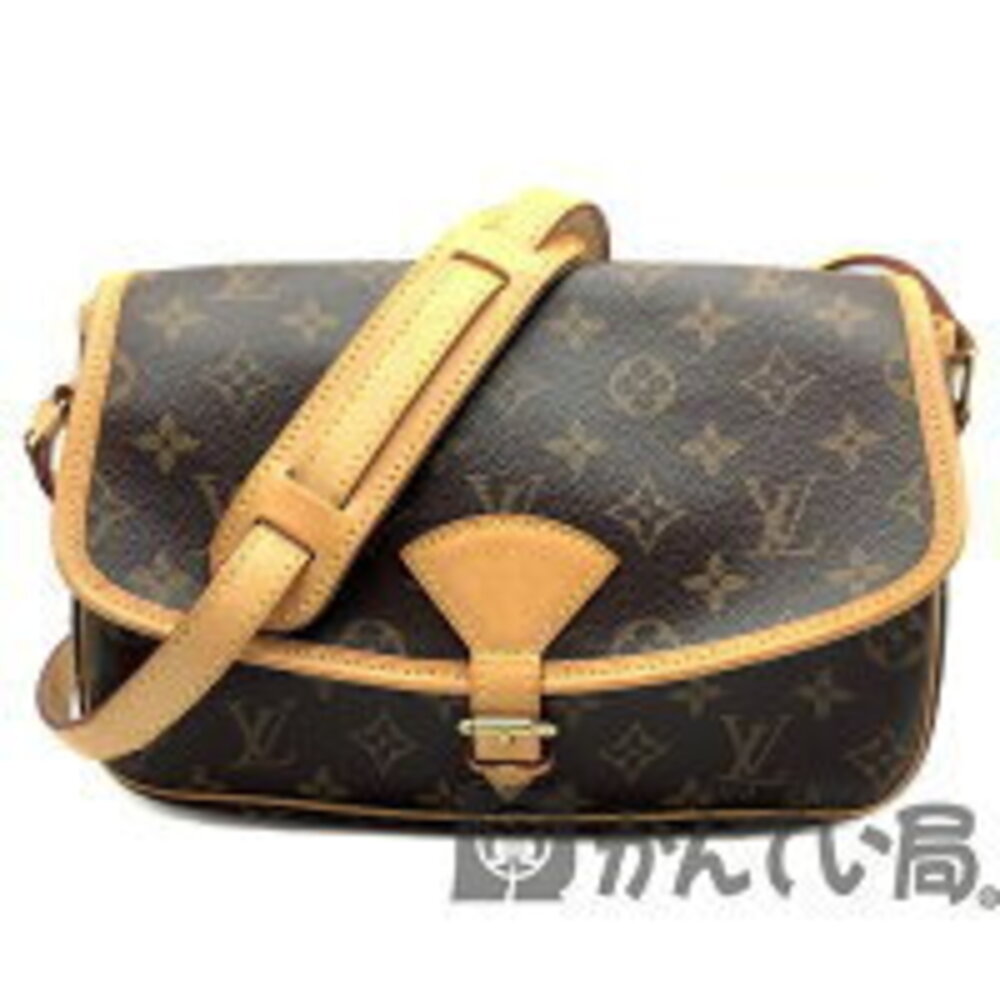 LOUIS VUITTON Sologne Monogram Shoulder Bag Crossbody Brown Canvas Leather